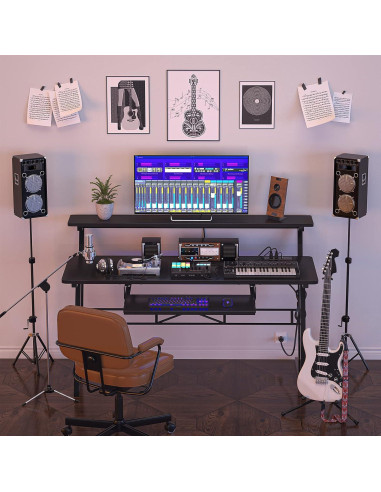 Escritorio de Estudio Armocity SD-B 47" Negro con USB