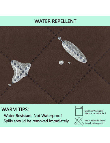 Funda de sofá reversible Luxshare Home 3 cojines Chocolate/Beige