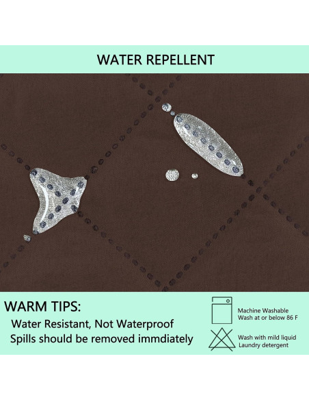 Funda de sofá reversible Luxshare Home 3 cojines Chocolate/Beige