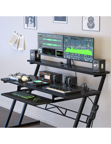 Escritorio de Estudio Armocity SD-B 47" Negro con USB