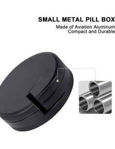 Organizador de Pastillas SOBAHIDO 4 Compartimentos Negro 2