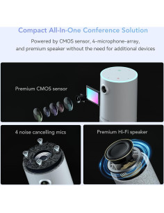 Cámara de Conferencia NUROUM C10 1080P con Micrófono y Altavoz 2
