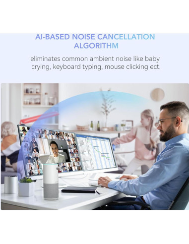 Cámara de Conferencia NUROUM C10 1080P con Micrófono y Altavoz