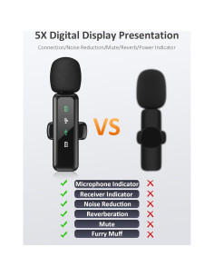 Micrófono Lavalier Inalámbrico BILIWAL USB-C para iPhone 16 2