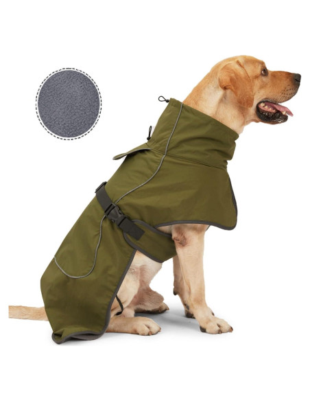 Abrigo Impermeable para Perros ODSSDAPU Verde XS