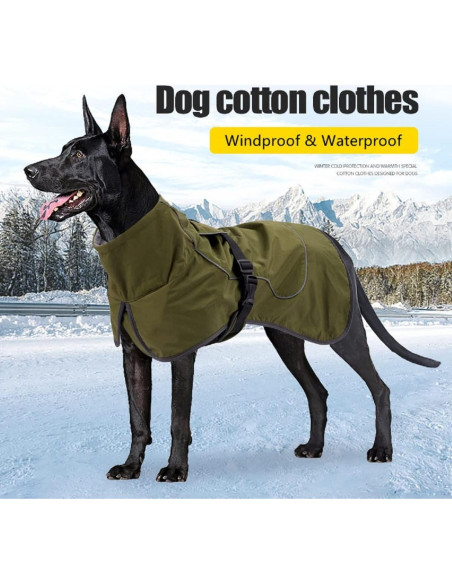 Abrigo Impermeable para Perros ODSSDAPU Verde XS