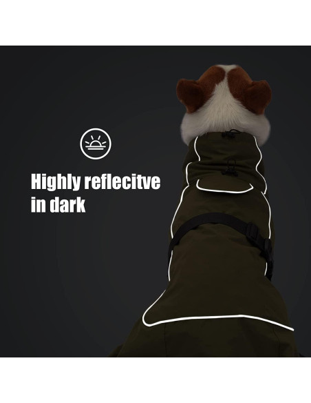 Abrigo Impermeable para Perros ODSSDAPU Verde XS