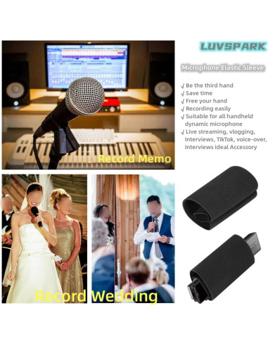 Manga Elástica para Micrófono KJYZOOM 2pcs Accesorios