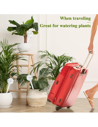 12 Bombillas de Riego Automático Pynqdfu Transparentes