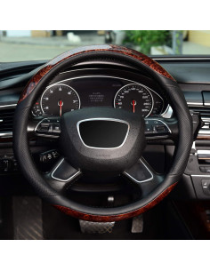 Cubierta de Volante KAFEEK 37-39 cm Cuero Microfibra Antideslizante 2