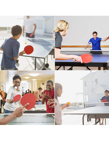 Conjunto de Ping Pong FBSPORT con Red Retráctil y Pelotas