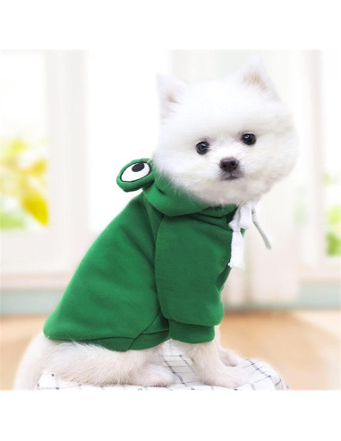 Abrigo para Perro Maruomiki Verde XS con Capucha