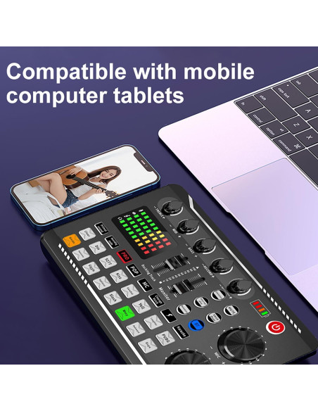 Kit de Podcast SIBORIE F998+BM800 Micrófono y Accesorios