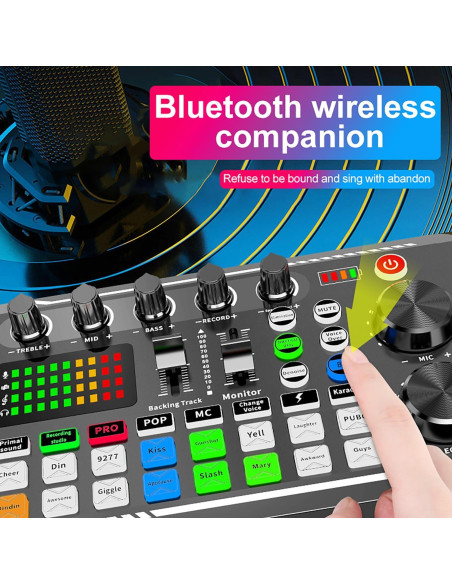 Kit de Podcast SIBORIE F998+BM800 Micrófono y Accesorios