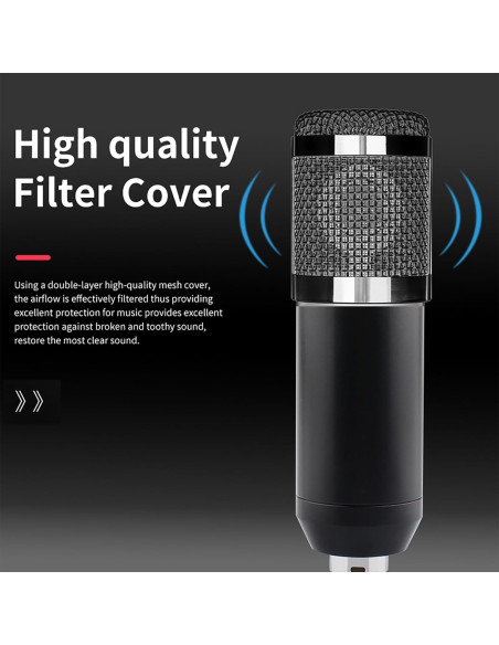 Kit de Podcast SIBORIE F998+BM800 Micrófono y Accesorios