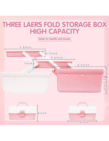 Caja de Almacenamiento TERGOO 3 Capas 30,48x17,78x15,24 cm