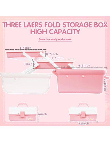 Caja de Almacenamiento TERGOO 3 Capas 30,48x17,78x15,24 cm
