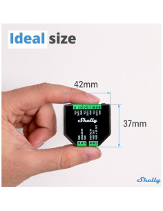 Shelly Plus Add-On | Complemento Wi-Fi y Bluetooth | Sensor de Temperatura y Humedad 2