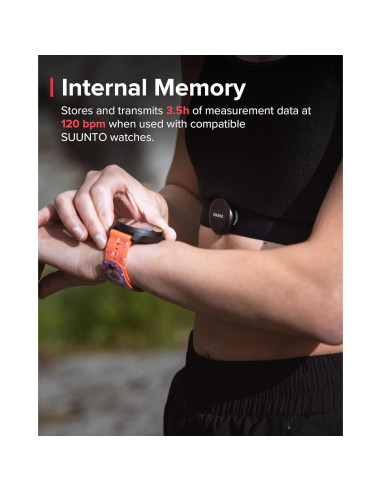 Cinturón de Frecuencia Cardíaca Inteligente SUUNTO Negro 500H