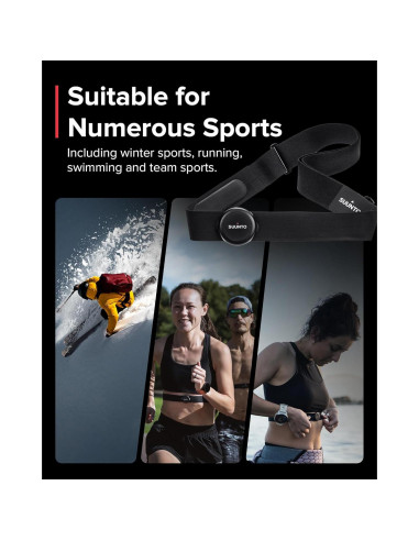 Cinturón de Frecuencia Cardíaca Inteligente SUUNTO Negro 500H