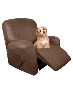 Fundas Sillón Reclinable Molasofa 4 Piezas Lavables Marrón