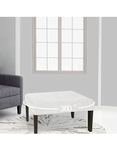 Funda de Banco de Comedor LUSHVIDA - Terciopelo Gris 1 Pieza 2