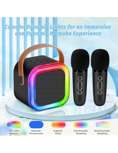 Mini máquina de karaoke Poptrend K12 para niños con micrófono