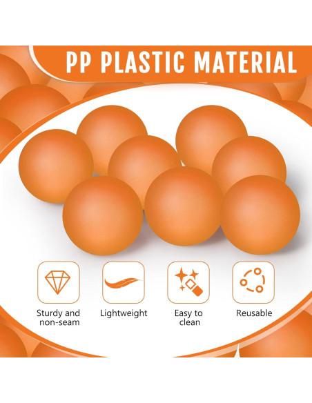 Hanaive 100 Pelotas de Tenis de Mesa 40mm Multicolores