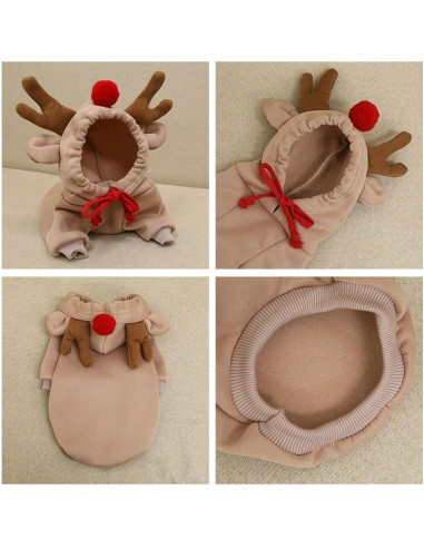 Abrigo para Perro Maruomiki Café Talla L con Capucha