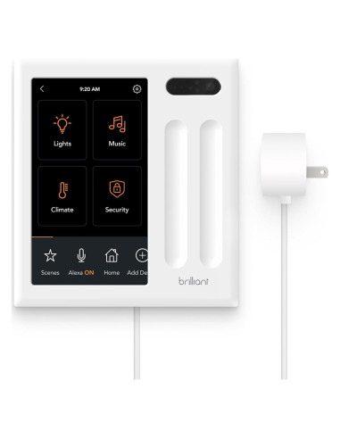 Panel de Enchufe Inteligente Brilliant con Alexa - Control Táctil 12.7 cm