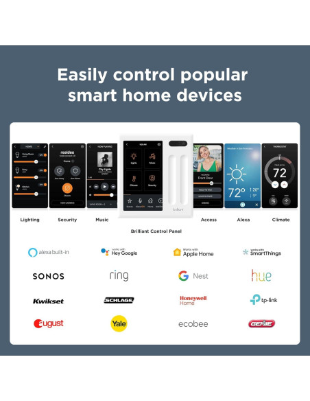 Panel de Enchufe Inteligente Brilliant con Alexa - Control Táctil 12.7 cm