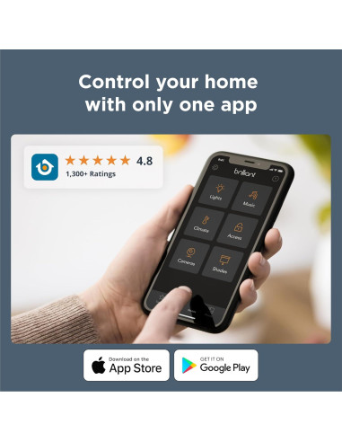 Panel de Enchufe Inteligente Brilliant con Alexa - Control Táctil 12.7 cm