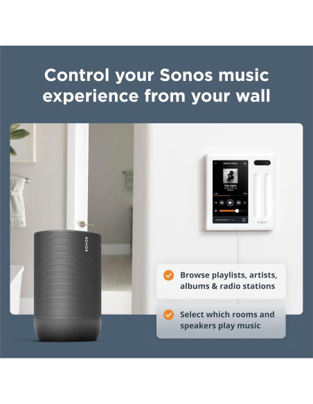 Panel de Enchufe Inteligente Brilliant con Alexa - Control Táctil 12.7 cm