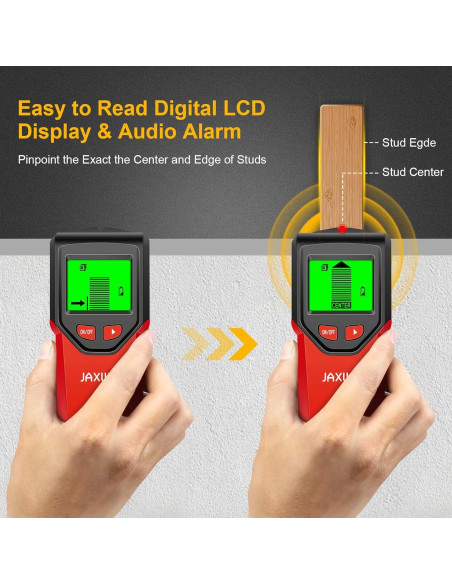 Buscador de Vigas JAXWQ TH410 5 en 1 Pantalla LCD Rojo
