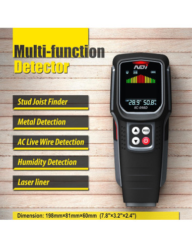 Buscador de Estudio NDI KC098D con Detección de Metales