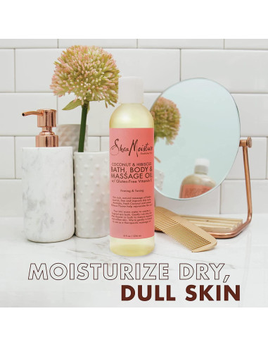 Aceite de Baño y Masaje SheaMoisture Coco e Hibisco 2x236.6ml