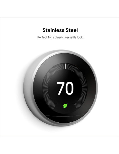 Termostato Inteligente Google Nest - 3ra Generación - Acero Inoxidable