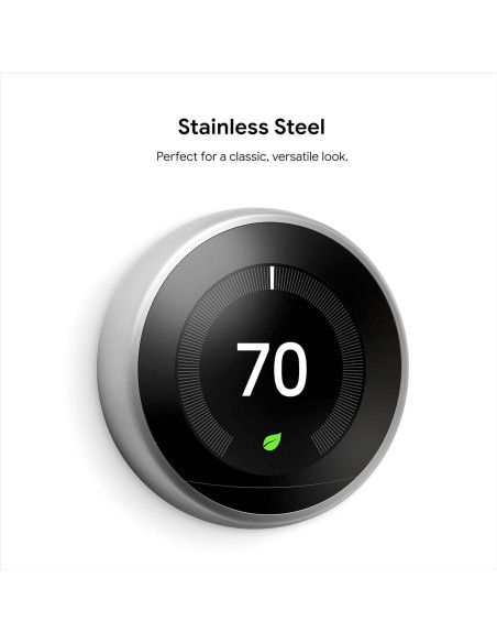 Termostato Inteligente Google Nest - 3ra Generación - Acero Inoxidable
