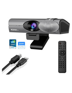 Webcam 4K NexiGo Iris con Sensor Sony, AI y Control Remoto