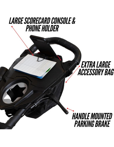 Carro de empuje Bag Boy Nitron 3 ruedas con freno