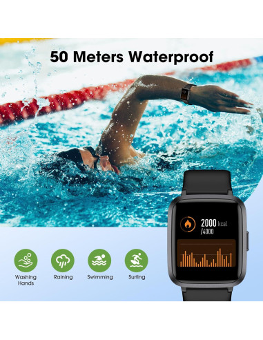 Reloj Fitness LIVIKEY LK-F1 Monitor Cardíaco 5ATM