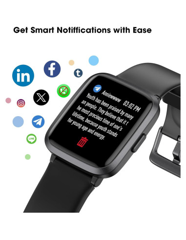 Reloj Fitness LIVIKEY LK-F1 Monitor Cardíaco 5ATM