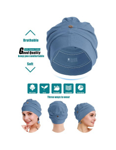 Gorro de Quimioterapia OSVYO Algodón Orgánico Rosa 2