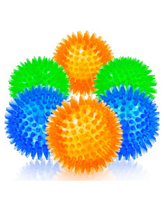 Pelotas Squeaky Sharlovy para Perros Pequeños - 6 Piezas