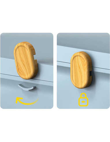 Caja de Almacenamiento de Medicamentos Tooth Azul Doble Capa