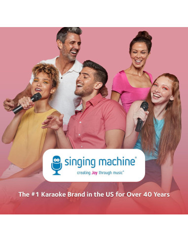 Micrófono Karaoke en Auto Singing Machine CPK565GD Bluetooth