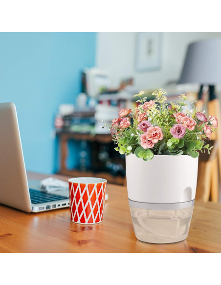 Juego de macetas autorriego JFMAMJ 5 paquetes 15.24 cm