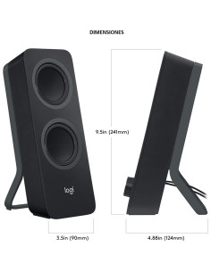 Altavoces Logitech Z207 2.0 Bluetooth Estéreo 1.31kg 2