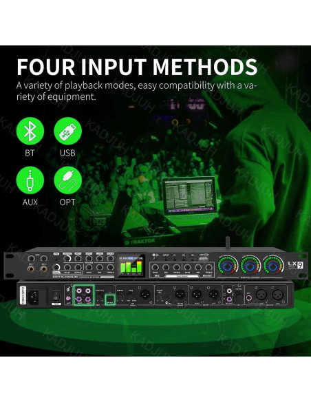 Procesador de Audio Digital LX9 KTV 5 Entradas USB Bluetooth