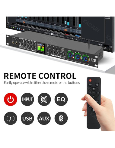 Procesador de Audio Digital LX9 KTV 5 Entradas USB Bluetooth